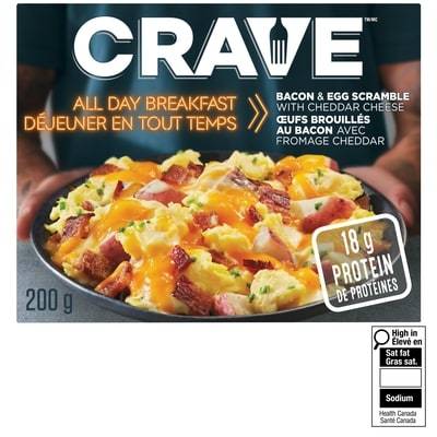 Bacon & Egg Scramble with Cheddar Cheese Frozen Meal