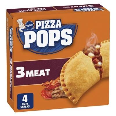 Frozen Pizza Snacks ,3 Meat, 4 ct