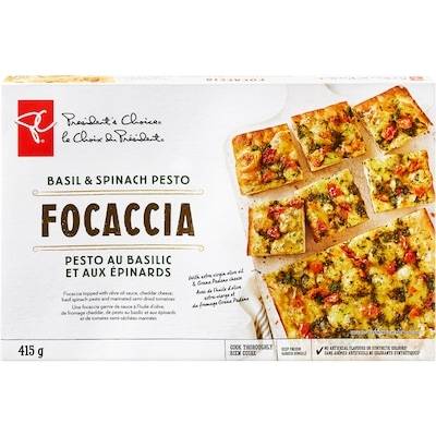 Basil and Spinach Pesto Focaccia