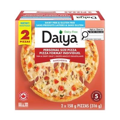 Dairy Free Gluten Free Margherita Personal Size Pizza (2 Pizzas)